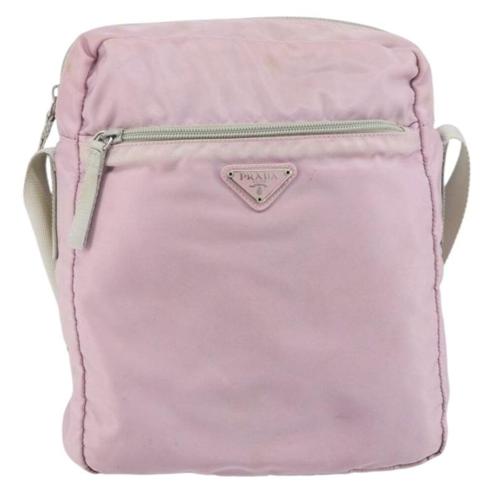 Prada Vintage Tessuto Pink Nylon Shoulder Bag Bag